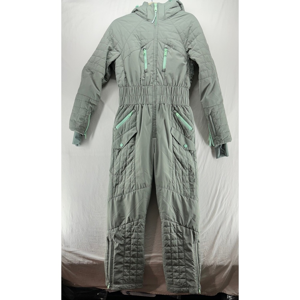 Free People Movement All Prepped Up Ski Suit Sage Green Size S Hooded One Piece